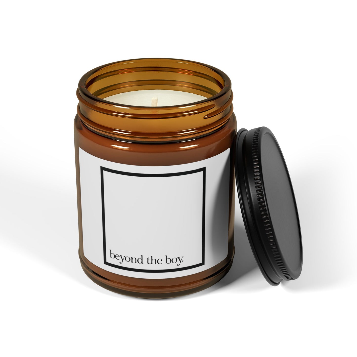 Scented Soy Candle (Multi-Size, Amber Jar)