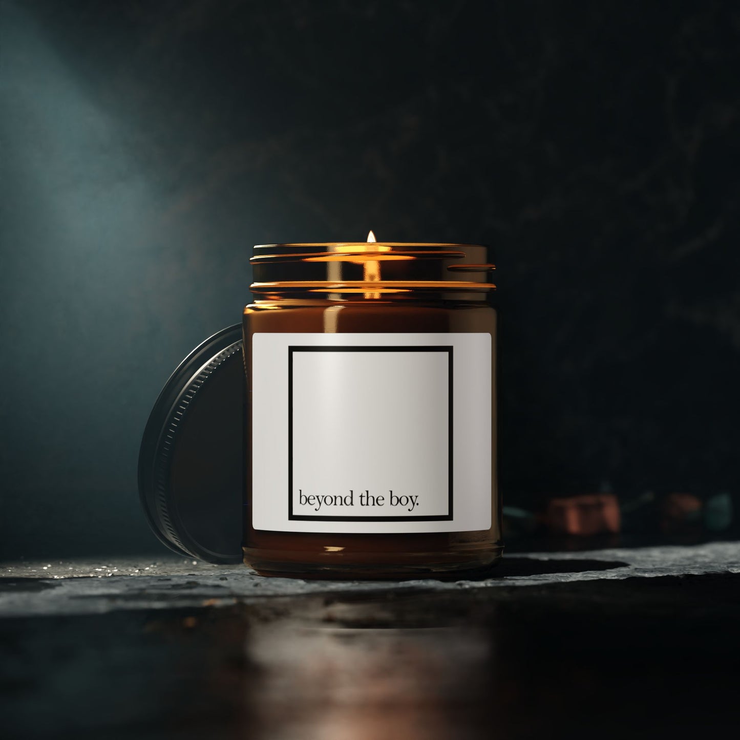 Scented Soy Candle (Multi-Size, Amber Jar)